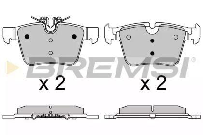 Гальмівні колодки зад. MB C-CLASS W205 13- (ATE-TEVES) BREMSI bp3642