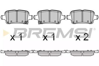 Гальмівні колодки зад. ASTRA 1.0-1.6 15-22 BREMSI bp3723