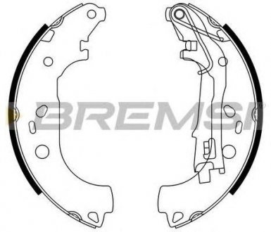 Тормозные колодки зад. Nemo/Bipper 08-/Doblo 02- (Lockheed) Opel Corsa, Fiat Punto, Citroen Nemo, Fiat Grande Punto, Peugeot Bipper, Fiat 500 BREMSI gf0161