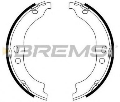 Колодки ручного тормоза Ducato/Boxer 06- (Bendix) Fiat Ducato, Peugeot Boxer, Citroen Jumper BREMSI gf0188
