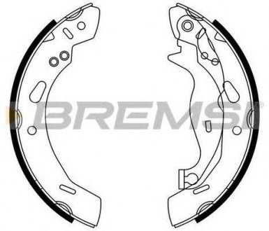 Тормозные колодки зад. Ford Fiesta VI 08- (TRW) Mazda 2 BREMSI gf0249