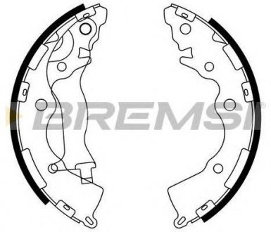 Гальмівні колодки зад. Hyundai Accent III 05-10/Kia Rio II 05- (Mando) KIA Rio, Hyundai Accent, KIA Cerato BREMSI gf0749