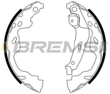 Гальмівні колодки зад. YARIS 1.0-1.5 99-05 (BOSCH) BREMSI gf0961