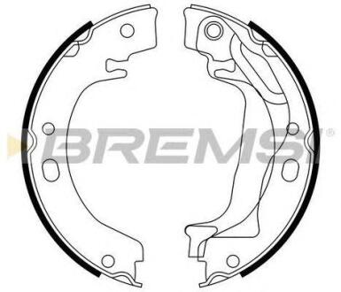 Гальмівні колодки зад. COROLLA 1.4-2.0 00-07 (LUCAS GIRLING) BREMSI gf0970