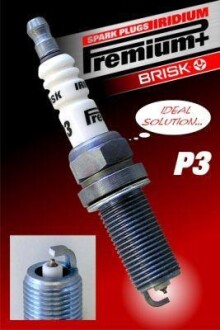 Свеча зажигания IRIDIUM PREMIUM+ Mercedes G-Class, Volvo S80, Nissan Almera, Subaru Impreza, Citroen Xsara, Peugeot 206, 307, Nissan X-Trail, Citroen Berlingo, Nissan Primera, Peugeot Partner BRISK p3