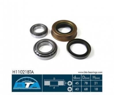 Купить Подшипник колеса комплект Nissan Pathfinder BTA h11021BTA (фото1) подбор по VIN коду, цена 1431 грн.
