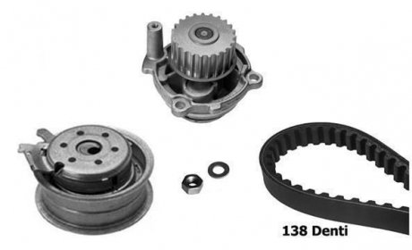 AUDI К-т ГРМ (помпа + ремінь + ролик + кріплення) 1,6 A3/A4 VW Golf IV 1,6/2,0 SKODA 1,6/2,0 SEAT BUGATTI kbu5112b