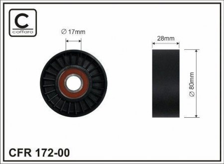 Шків натяжіння BMW E39, X5 CAFFARO 172-00