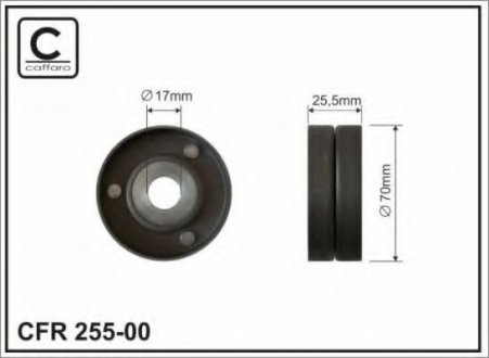 Ролик натяжителя BMW E46, E39, E38, X5 330d-730d BMW E38, E39, E46 CAFFARO 255-00