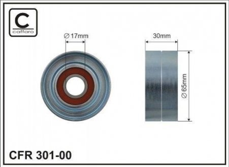 Купити Натягувач ременя Renault Megane, Scenic 1.9 dCi 02- CAFFARO 30100 (фото1) підбір по VIN коду, ціна 322 грн.