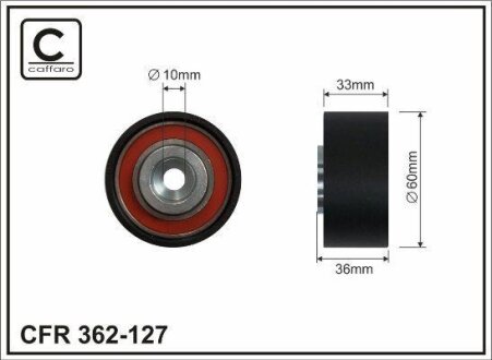 Шків натяжіння Mazda 626, Xedos 9, 323 CAFFARO 362-127
