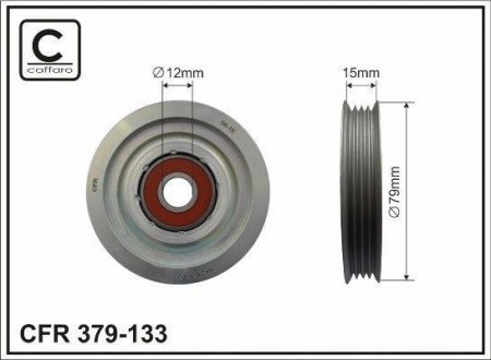 Купить Ролик R51/D40/Y61/ Nissan Navara, Pathfinder CAFFARO 379133 (фото1) подбор по VIN коду, цена 1017 грн.