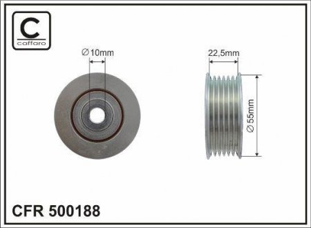 Купить Ролик Mitsubishi ASX, Lancer, Outlander CAFFARO 500188 (фото1) подбор по VIN коду, цена 769 грн.