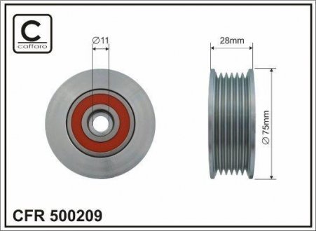 Ролик полосатый Mazda CAFFARO 500209