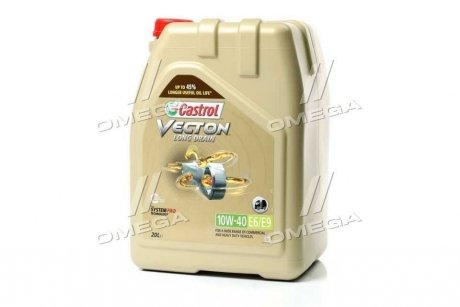 Олія ДВЗ 10W-40 VECTON LONG DRAIN API CJ-4, ACEA E6/E9, MAN M 3477, 20л, синт. CASTROL 15B9D1