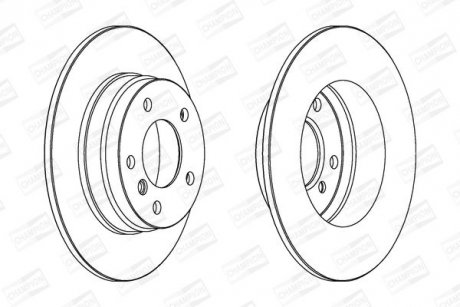 Диск тормозной CHAMPION 561552CH