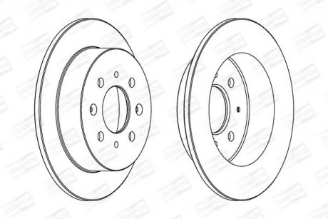 Диск тормозной CHAMPION 562016CH