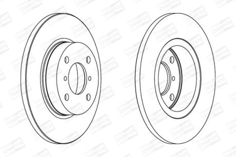 Диск гальмівний CHAMPION 562124CH