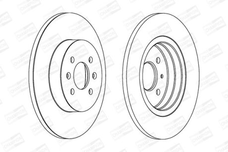 Диск гальмівний CHAMPION 562201CH
