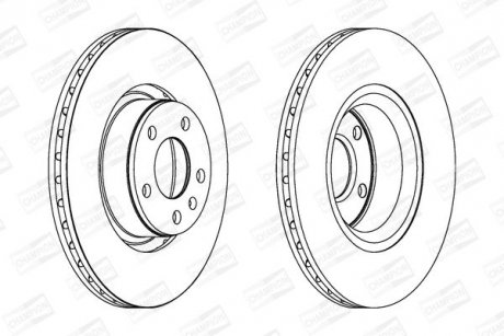 Диск тормозной CHAMPION 562271CH