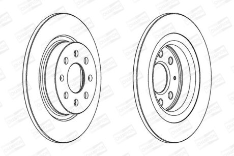 Диск гальмівний CHAMPION 562305CH