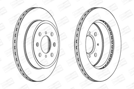 Диск гальмівний CHAMPION 562308CH