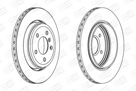 Диск тормозной SAAB 9-5, BMW E46 CHAMPION 562318CH