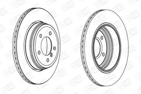 Диск тормозной CHAMPION 562319CH