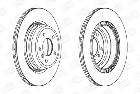 Диск гальмівний CHAMPION 562334CH-1