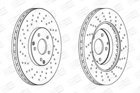 DB Диск тормозной передн.W203 02- CHAMPION 562354CH-1