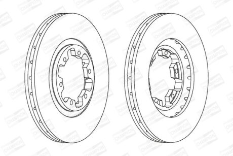 Диск гальмівний CHAMPION 562388CH