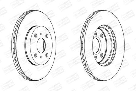 Диск гальмівний CHAMPION 562409CH