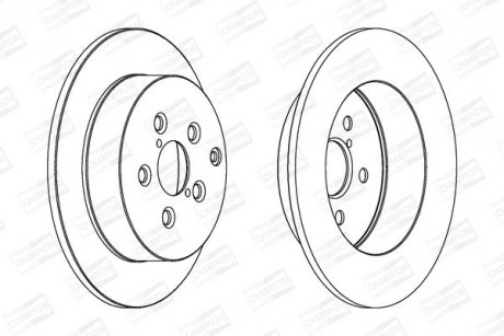 Диск тормозной CHAMPION 562418CH