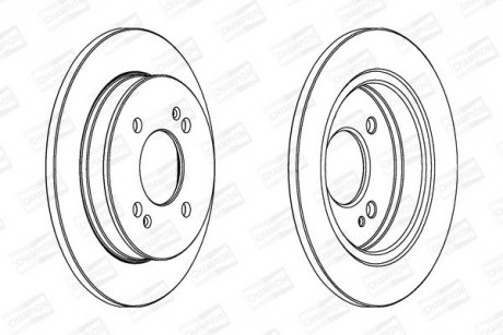 Диск тормозной KIA Picanto, Hyundai I10, I20 CHAMPION 562429CH