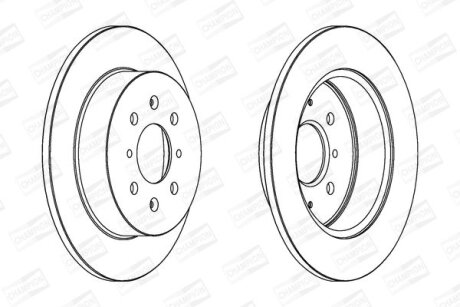 Диск гальмівний CHAMPION 562440CH