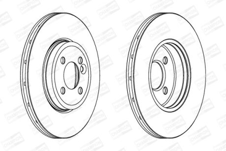 Диск гальмівний CHAMPION 562444CH