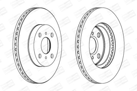 Диск гальмівний CHAMPION 562455CH
