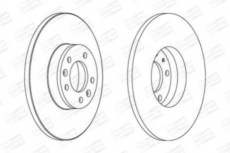 Купить Диск тормозной задний (кратно 2) Citroen Jumpy (07-16)/Fiat Scudo (07-16)/Peugeot Expert (07-) Fiat Scudo, Peugeot Expert, Citroen Jumpy CHAMPION 562525CH (фото1) подбор по VIN коду, цена 1554 грн.