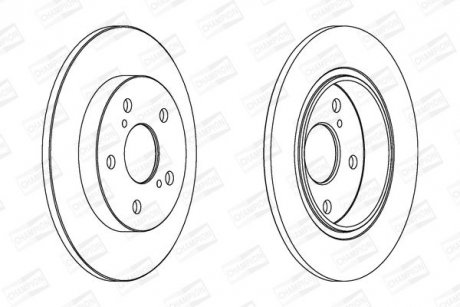 Диск тормозной CHAMPION 562599CH