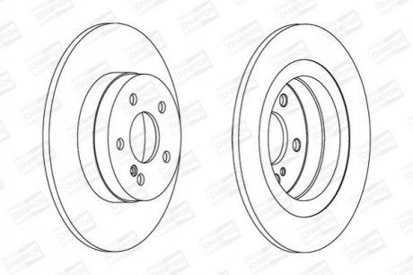 Купить DB Диск тормозной задн.W204 07- Mercedes S204, W204, C204, C124, C207, C238, A124, A207, A238 CHAMPION 562620CH (фото1) подбор по VIN коду, цена 1159 грн.