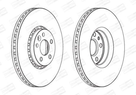 Диск гальмівний CHAMPION 562672CH-1