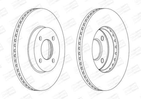 Диск гальмівний CHAMPION 562693CH