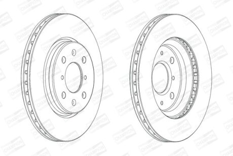 Диск гальмівний CHAMPION 562694CH
