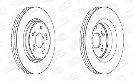 Диск тормозной CHAMPION 562746CH