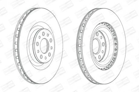 Диск тормозной CHAMPION 562760CH