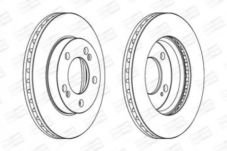 SSANGYONG Диск тормозной передн.Actyon,Kyron,Rexton CHAMPION 562785CH