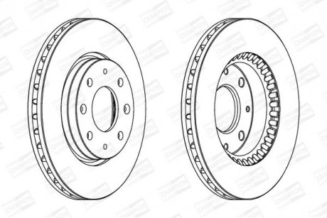 Диск тормозной CHAMPION 562794CH