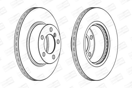 Диск гальмівний CHAMPION 562976CH