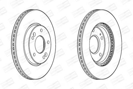 Диск тормозной CHAMPION 562986CH