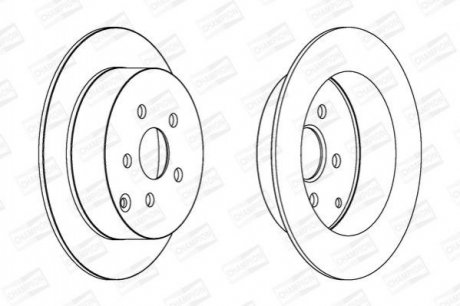 Диск гальмівний CHAMPION 563037CH